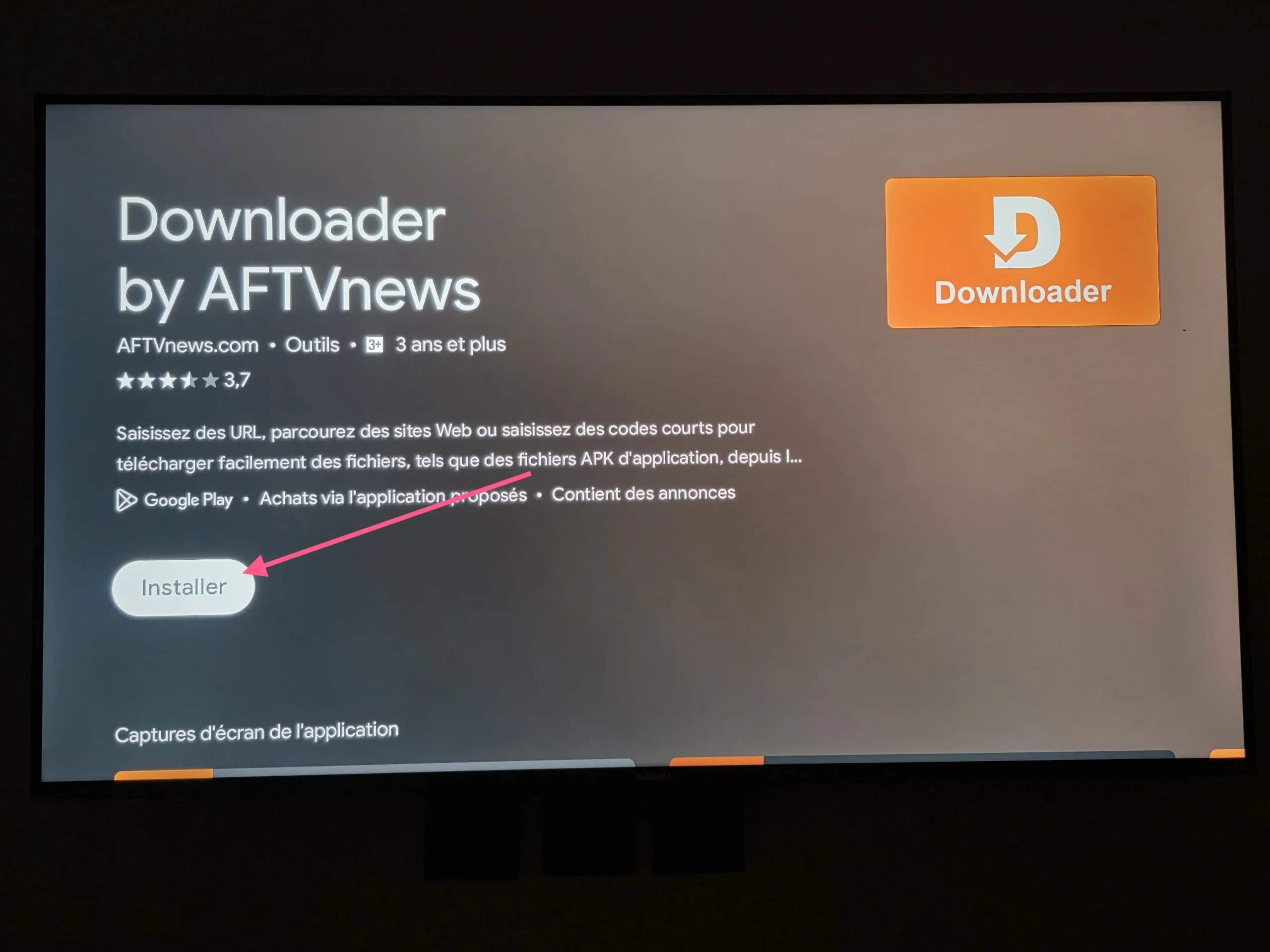 Installation de Downloader sur Fire Stick