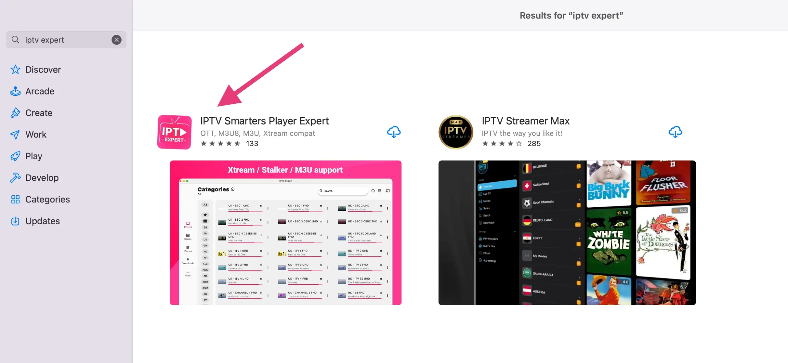 Telecharger IPTV Smarters Player Expert sur iOS